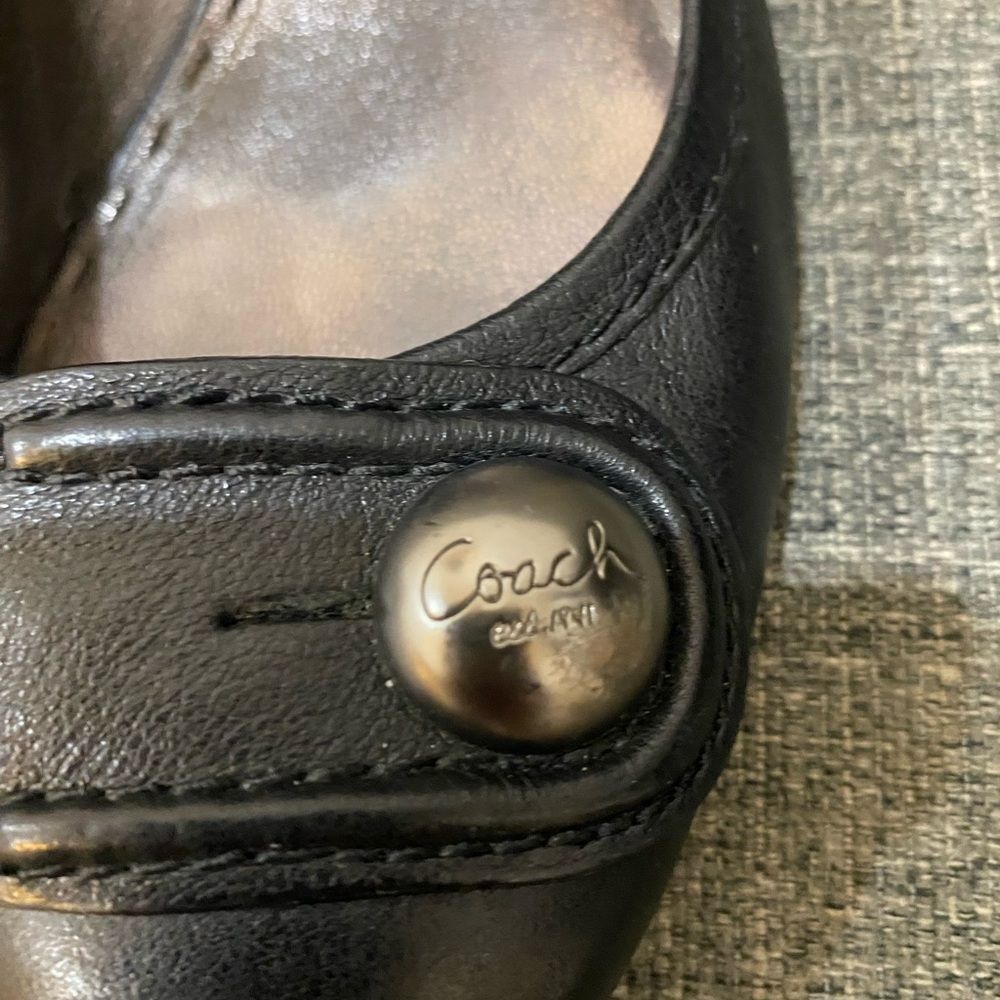 Coach Elizabeth Pumps Heels Black Leather Shoes Women’s Size 9 - Picture 11 of 11